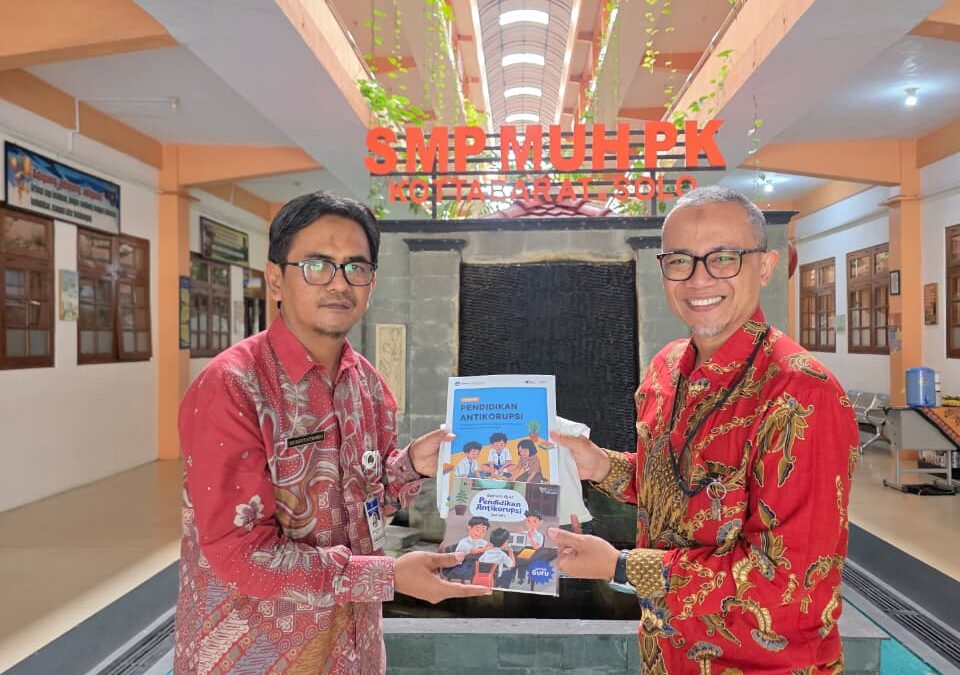 Menjadi Pelopor Nasional, SMP Muhammadiyah PK Kottabarat Surakarta Ditunjuk Jadi Sekolah Model Kurikulum Anti Korupsi